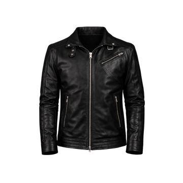Legacy Black Leather Biker Jacket