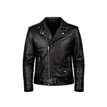 Allaric Alley Black Leather Biker Jacket