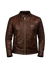 Dean Brown Leather Biker Jacket