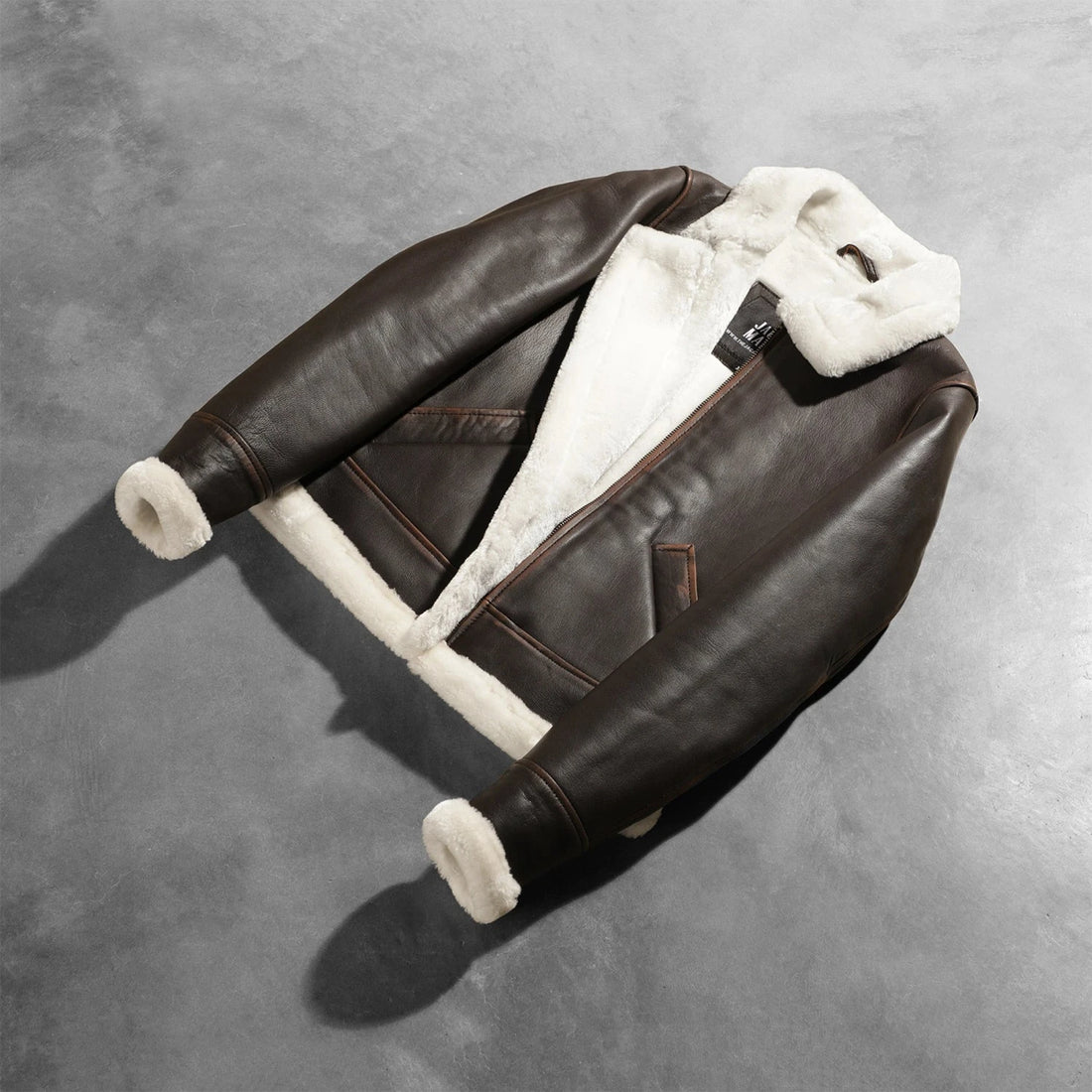 Sherilyn B-3 Women's Brown Sheepskin Leather Bomber Jacket