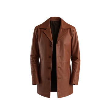 Classmith Brown Leather Coat